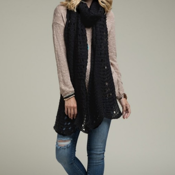 OPEN KNIT OBLONG SCARF - Picture 3 of 7